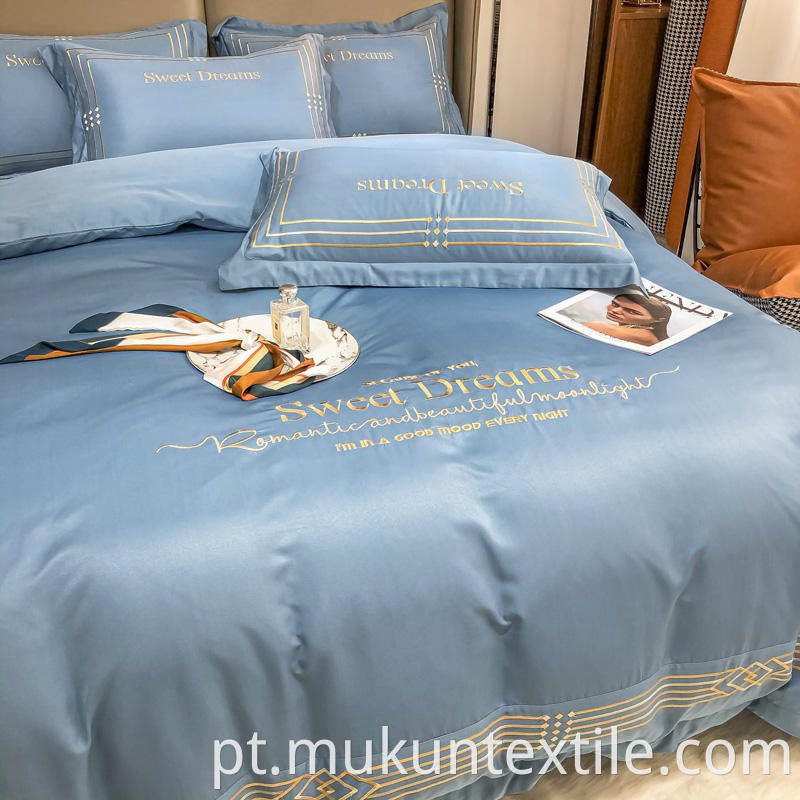 Cotton embroidery bedding set 